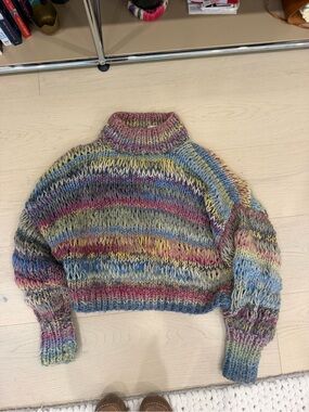 Frisson Knits Multicolor Bubble Isabelle Sweater - Soft Chunky Knit